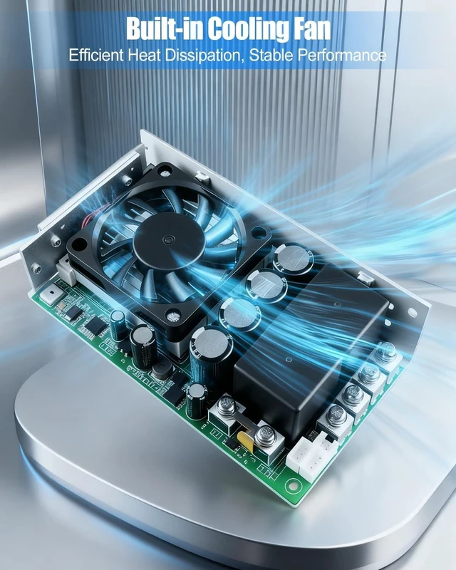 Alt view image 2 of 6 - 10-55V 100A PWM Brushed DC Motor Speed Controller