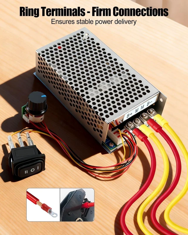 Alt view image 5 of 6 - 10-55V 100A PWM Brushed DC Motor Speed Controller