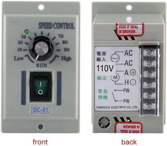 Alt view image 2 of 4 - 400W DC Motor Speed Controller, AC 110V Input, DC 24-90V Output (DC-51)