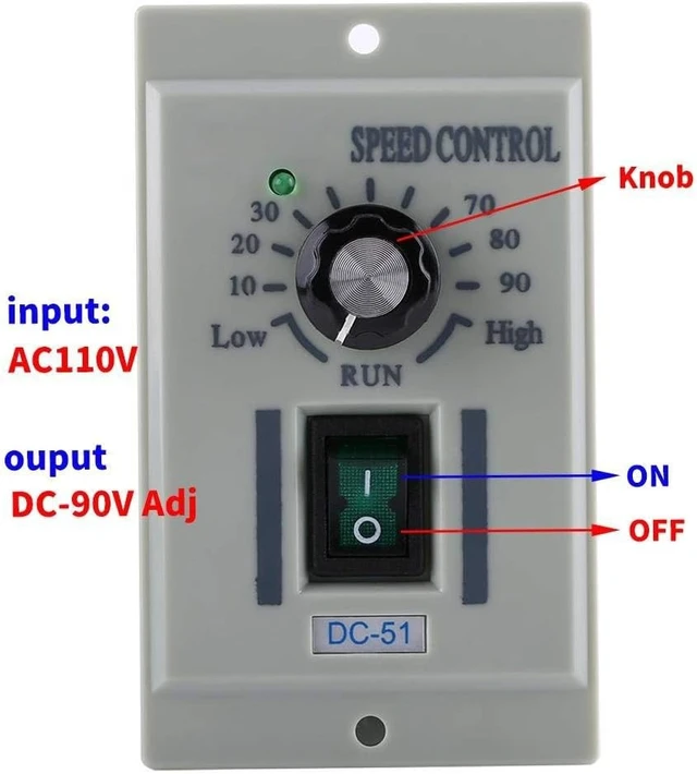 Alt view image 4 of 4 - 400W DC Motor Speed Controller, AC 110V Input, DC 24-90V Output (DC-51)