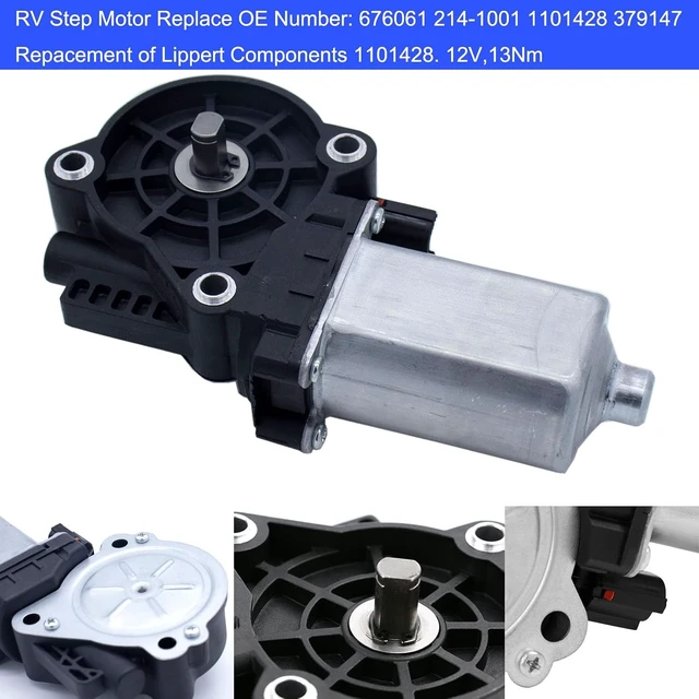 Alt view image 2 of 7 - RV Step Motor Conversion Kit with Gear Box Linkage for Kwikee Steps, OE 379147/379160