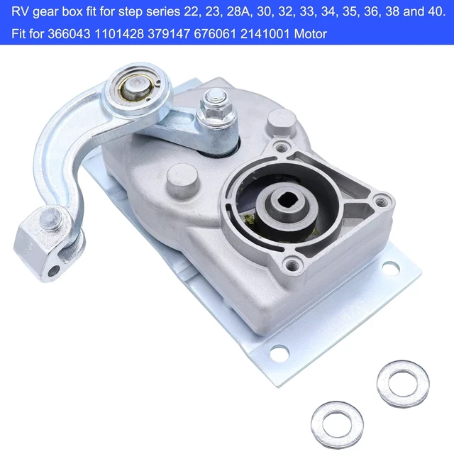 Alt view image 4 of 7 - RV Step Motor Conversion Kit with Gear Box Linkage for Kwikee Steps, OE 379147/379160
