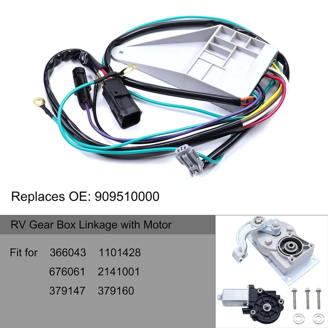Alt view image 6 of 7 - RV Step Motor Conversion Kit with Gear Box Linkage for Kwikee Steps, OE 379147/379160