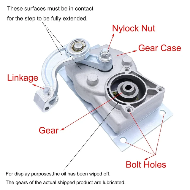 Alt view image 6 of 7 - RV Gear Box Linkage with Step Motor for Kwikee Electric Steps, Replace 366043/379147
