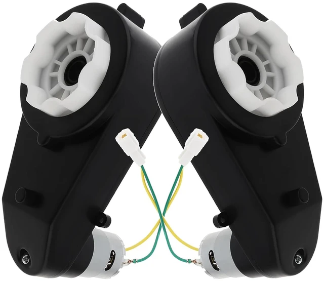 Main image of 2-Pack RS555 24V 18000RPM DC Motor for Ride-On Car, High Torque Gearbox
