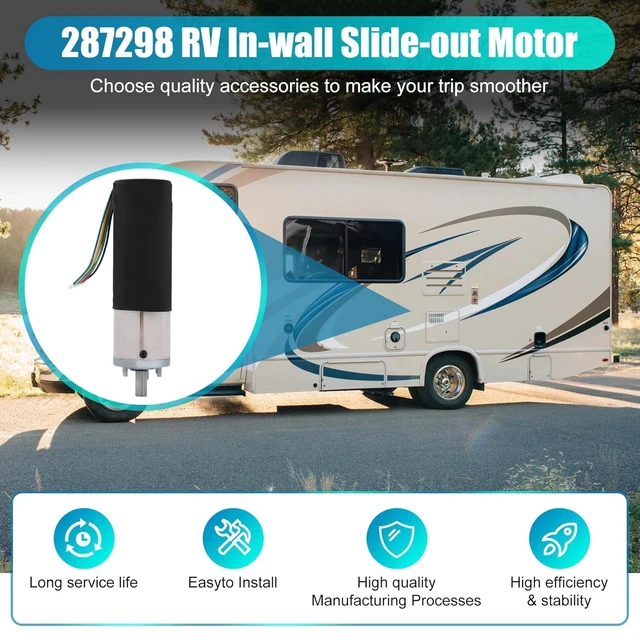 Alt view image 7 of 7 - 2-Pack 287298 RV In-Wall Slide-Out Motor, 500:1 High Torque Gear Ratio