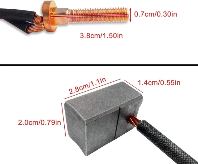 Alt view image 4 of 6 - Golf Cart Motor Brushes Kit for Yamaha G29 Drive (JU2-H1801-00)