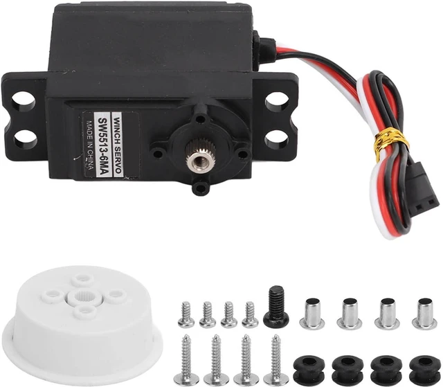 Main image of Alloy Analog Sail Winch Servo with High-Torque Gears for Sailboats & Yachts