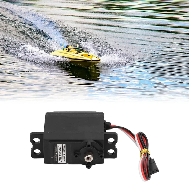 Alt view image 3 of 7 - Alloy Analog Sail Winch Servo with High-Torque Gears for Sailboats & Yachts