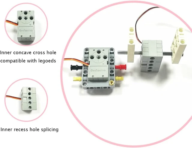 Alt view image 3 of 6 - 4-Pack 2kg Programmable Mini Servo, 360° Dual Shaft for Micro:bit & Raspberry Pi