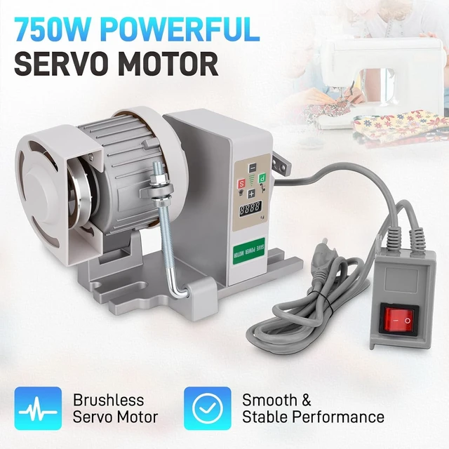Alt view image 3 of 7 - 750W 110V 1HP Brushless Servo Motor for Sewing Machine