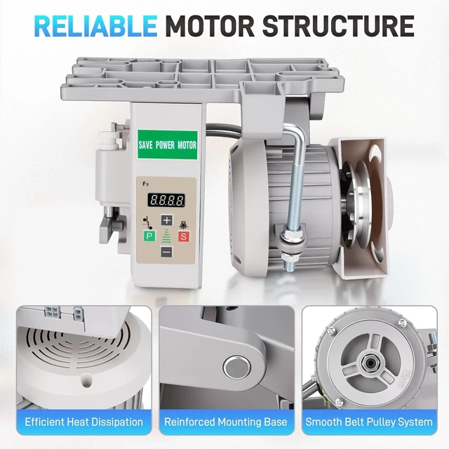 Alt view image 6 of 7 - 750W 110V 1HP Brushless Servo Motor for Sewing Machine