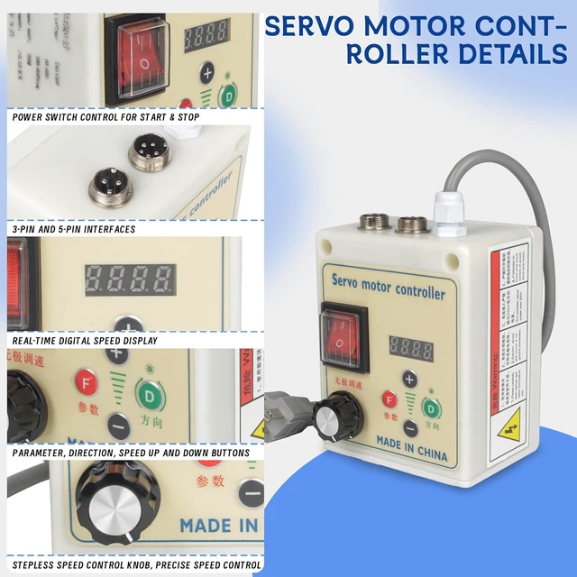 Alt view image 6 of 7 - 1HP 750W Brushless Servo Motor Driver CNC Kit, CW/CCW