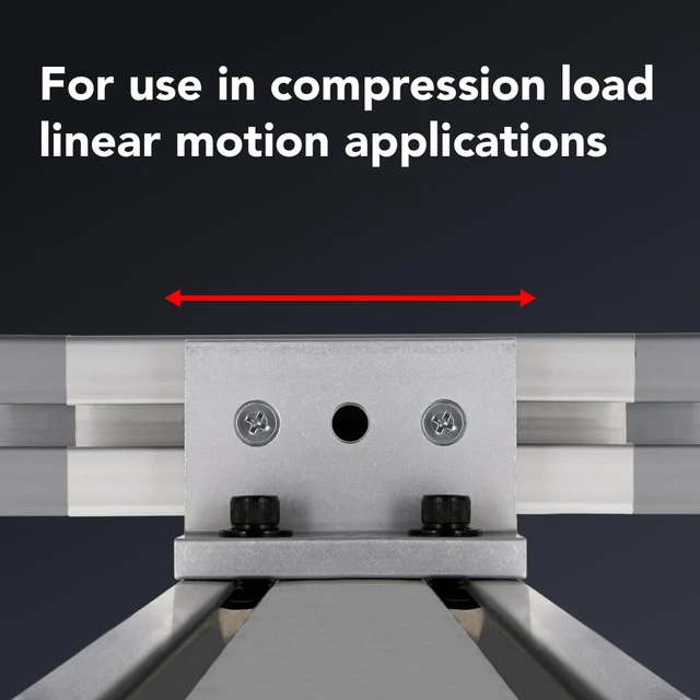 Alt view image 4 of 6 - 3-Mount Double Flange Aluminum Linear Bearing for 1.5" Extrusion