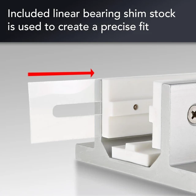 Alt view image 5 of 6 - 3-Mount Double Flange Aluminum Linear Bearing for 1.5" Extrusion