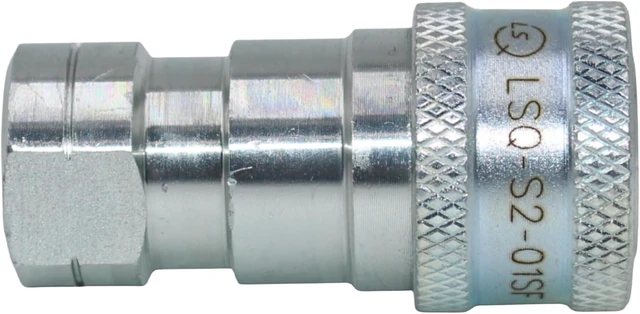 Alt view image 7 of 7 - 1/8" NPT Hydraulic Quick Connect Couplings, ISO 7241-B, Tractor with Dust Caps