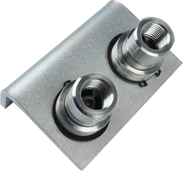 Alt view image 3 of 7 - 1/2" NPT Hydraulic Quick Release Coupling with Break-Away Bracket, Push/Pull