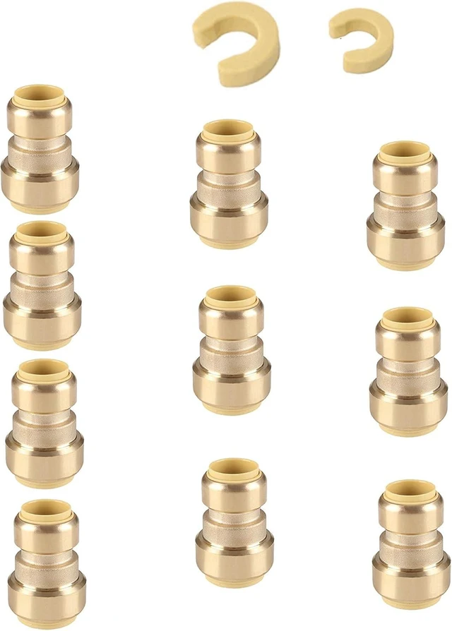 Main image of 10-Pack Push-Fit 3/4" x 1/2" Reducing Coupling