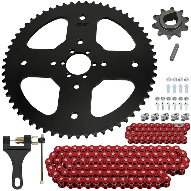 Main image of 60T Sprocket with 420 Chain, 90 Links, for Mini Bike CT200U