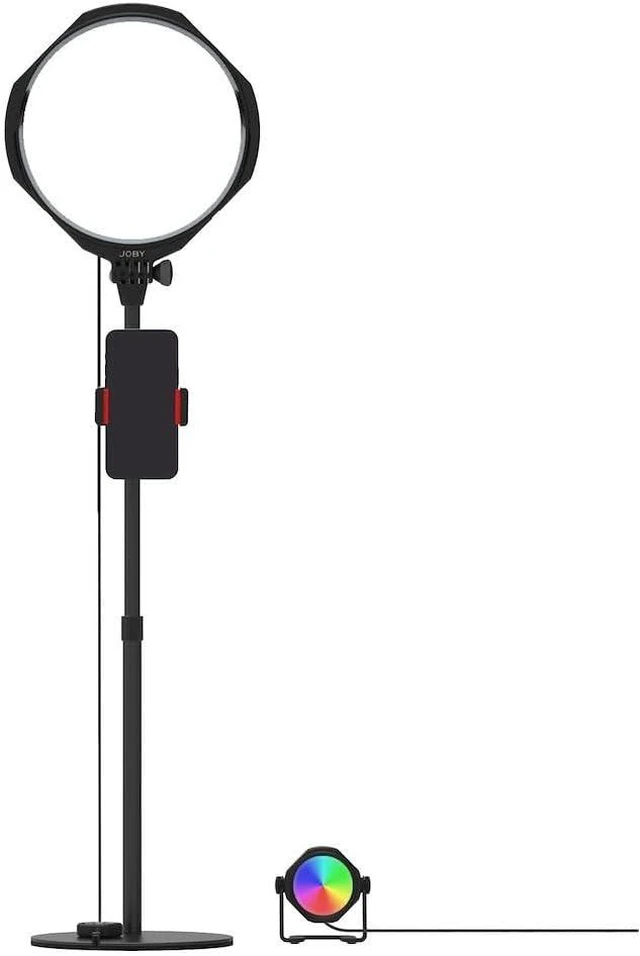 Main image of JOBY Beamo Studio Lighting Kit, Soft Key Light with Remote, 12-Color Background Light & GorillaPod