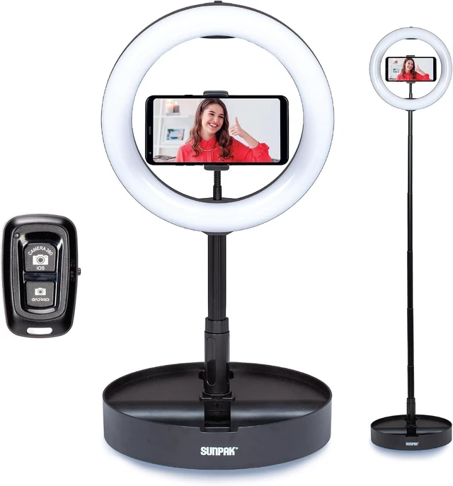 Main image of 10.5" Bi-Color LED Ring Light Kit with Telescopic Stand