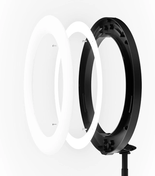 Alt view image 5 of 6 - 10.5" Bi-Color LED Ring Light Kit with Telescopic Stand