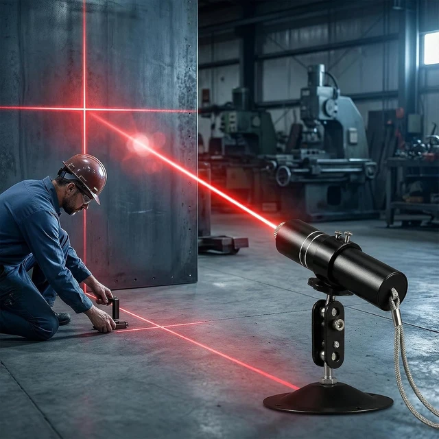 Alt view image 7 of 7 - Three-Head Red Laser Level with 2M Charger