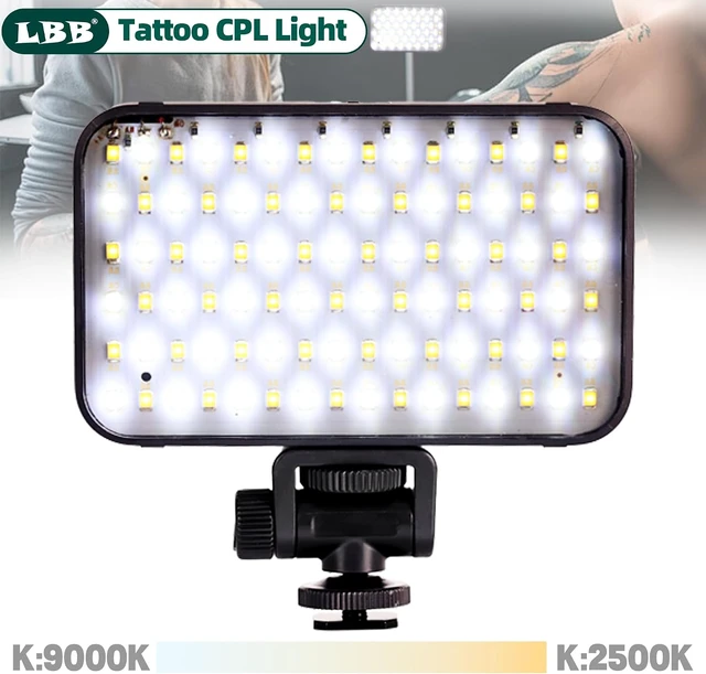 Alt view image 4 of 7 - 96-LED Tattoo Vision Light with 52mm Polarizing CPL Lens