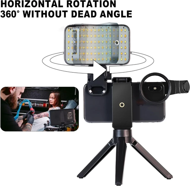 Alt view image 5 of 7 - 96-LED Tattoo Vision Light with 52mm Polarizing CPL Lens