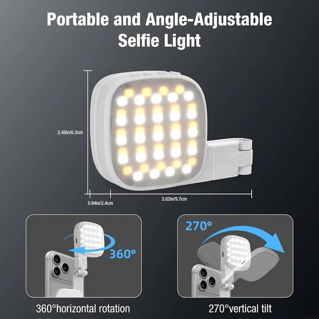 Alt view image 2 of 7 - Magnetic Selfie Light for Phone, MagSafe Compatible, 3 Modes