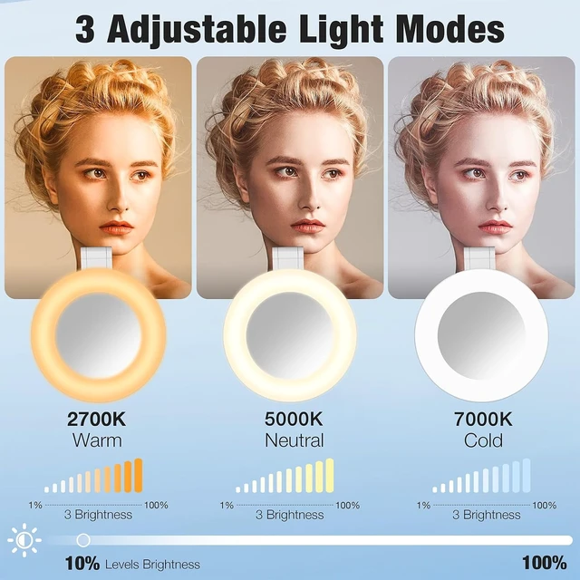 Alt view image 3 of 7 - Magnetic Selfie Light, Compatible with iPhone MagSafe
