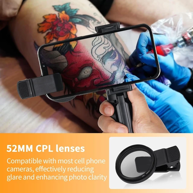 Alt view image 5 of 7 - 120-LED Polarized Light for Tattoo Photos, Removes Glare