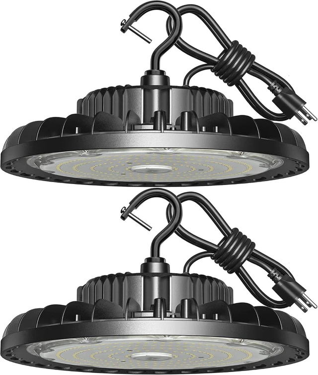 Main image of 2-Pack 150W UFO LED High Bay Light, 21000LM 5000K, 110-277V, ETL