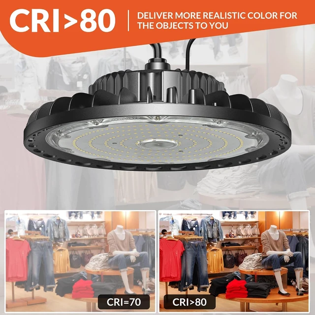 Alt view image 4 of 7 - 2-Pack 150W UFO LED High Bay Light, 21000LM 5000K, 110-277V, ETL