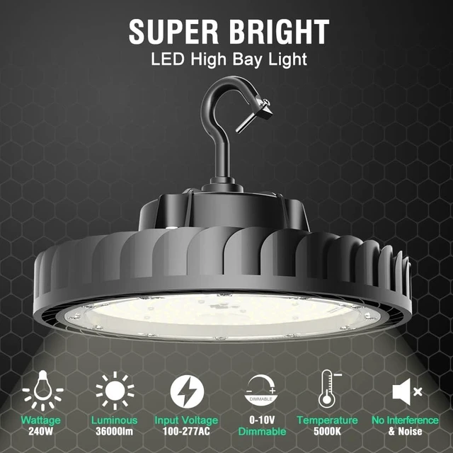 Alt view image 3 of 6 - 4-Pack 240W LED High Bay Light