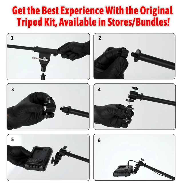 Alt view image 7 of 7 - Polarized LED Tattoo Work Light with Vision Lenses for Clarity & Shadow-Free Detail