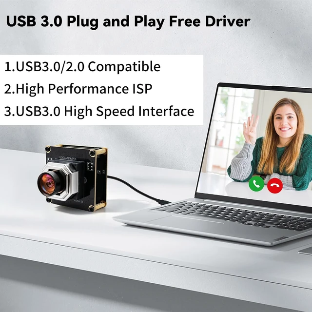 Alt view image 5 of 7 - 20MP Autofocus USB3.0 Camera Module, 5K 85° Wide Angle, Plug & Play for Raspberry Pi & Jetson Nano