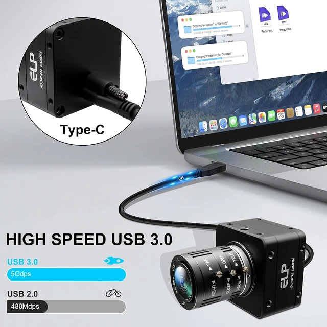 Alt view image 5 of 7 - 4K 60fps USB Camera, High Speed IMX678 Webcam for PC