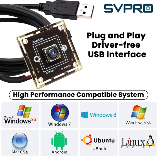 Alt view image 6 of 7 - 12MP 4K Auto Focus USB Camera Module, IMX362 with 300ms PDAF for PC & Machine Vision