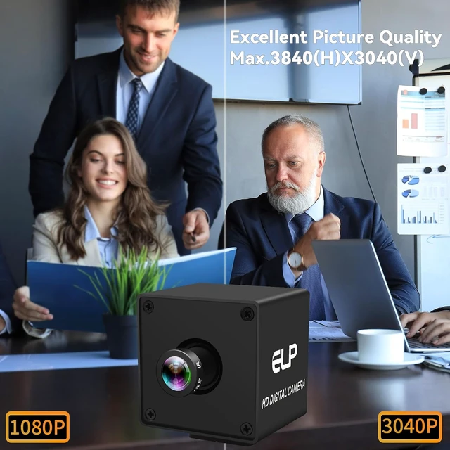 Alt view image 3 of 7 - 12MP 4K USB Camera, 1080P@120fps High Speed with 16mm M12 Lens for Industrial & Golf Swing
