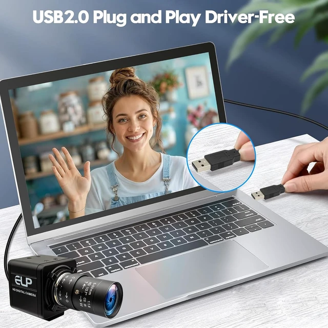 Alt view image 5 of 7 - Global Shutter 90fps USB Camera, 5-50mm 10X Varifocal for Golf Swing & 3D Printer Vision