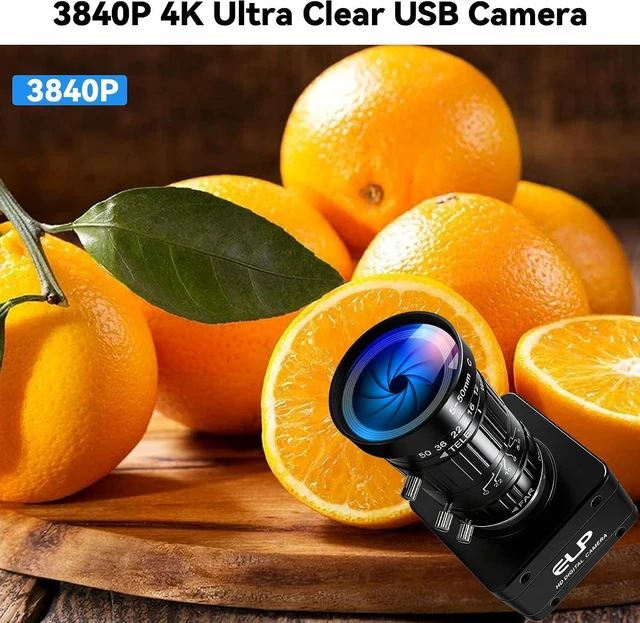 Alt view image 2 of 7 - USB3.0 4K 60fps Industrial Camera, CS-Mount 5-50mm 10X Varifocal, Plug & Play