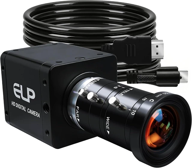 Main image of 4K USB3.0 & HDMI Industrial Camera, 60fps H.264, 10-55mm 5X Zoom for Streaming & Conferencing