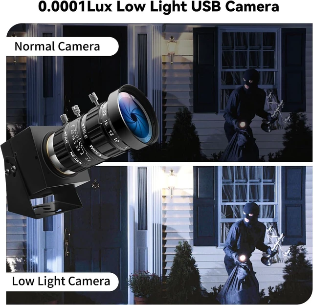 Alt view image 2 of 7 - Starvis USB Camera, 0.0001Lux Ultra Low Light, 5-50mm 10X Zoom, HDR Full Color Night Vision