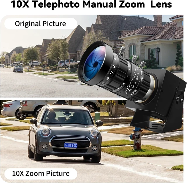 Alt view image 4 of 7 - Starvis USB Camera, 0.0001Lux Ultra Low Light, 5-50mm 10X Zoom, HDR Full Color Night Vision