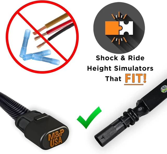 Alt view image 3 of 6 - GM MagneRide Shock & Ride Height Bypass/Delete Kit for 2013-2019 Cadillac, Chevrolet & GMC