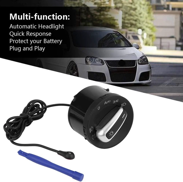 Alt view image 6 of 7 - Auto Headlight Switch with Fog Light Control & Sensor for Mk5/Mk6 (1Z0941431K)