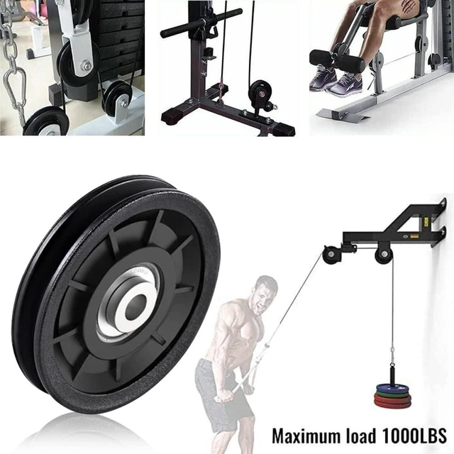 Alt view image 2 of 7 - 3.5" Nylon Pulley Wheel for Home Gym Equipment
