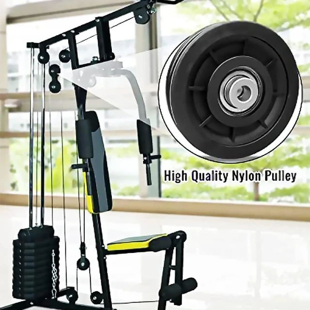 Alt view image 3 of 7 - 3.5" Nylon Pulley Wheel for Home Gym Equipment