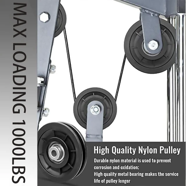Alt view image 6 of 7 - 3.5" Nylon Pulley Wheel for Home Gym Equipment